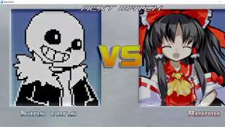 M.U.G.E.N: Reimu vs Sans-S ver