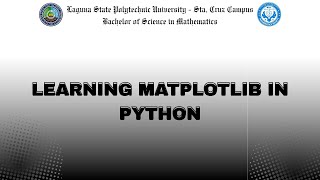 PYTHON TUTORIAL | PART 3 OF 3 (MATPLOTLIB)