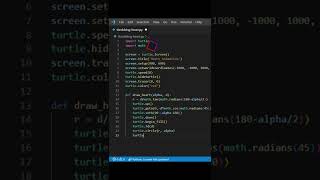 Beating Heart Animation using Python Turtle 😎 | Python Tutorial #shorts #python