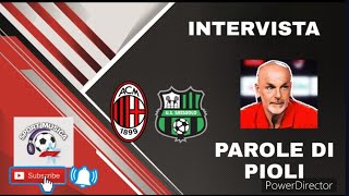 Intervista di Pioli post Milan- Sassuolo 2-5