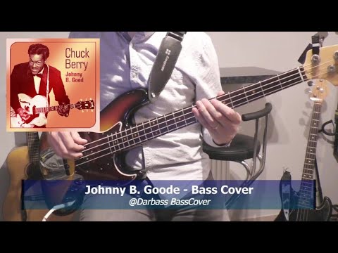 [Chuck Barry] Johnny B. Goode - Bass Cover 🎧 (with Bass Notes & Tabs ...