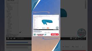 SOLIDWORKS - Surface Modeling Example #solidworks #tutorial #tips #surface #design #example  #shorts