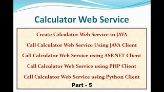 Call Java Web Service using Python Client - Part 5