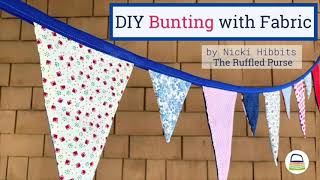 DIY Bunting with Fabric