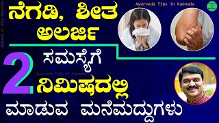 Simple Home Remedies For Cold and Allergy | Tips to Prevent Allergy & Cold | Cold Mane Maddu