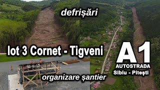 Autostrada A1 Sibiu Boita Lot 3 Cornet Tigveni - defrisari, pregatire santier 11 05 2024