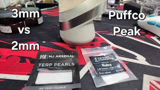 3mm vs 2mm terp pearls for Puffco Peak