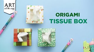 Origami Tissue Box | Mini Tissue Box | DIY Craft | Origami Box | Easy Craft | @VENTUNOART