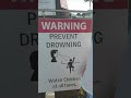 warning signs at pool