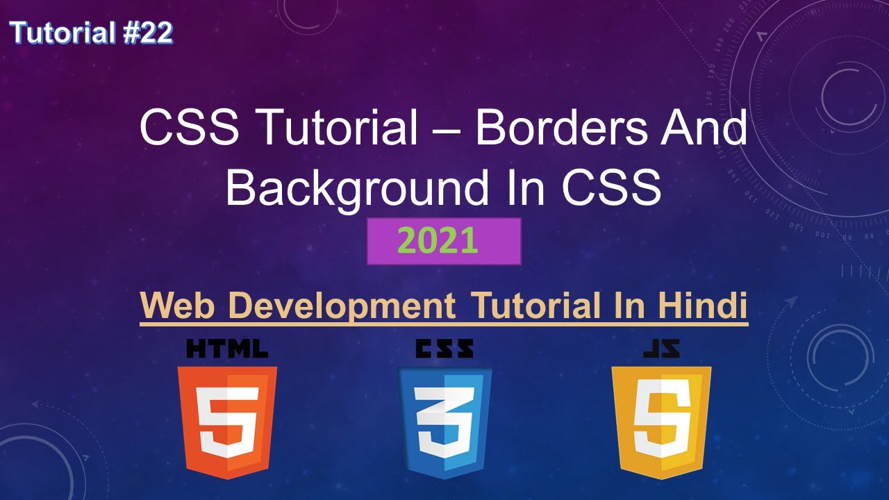 CSS Tutorial - Borders And Background In CSS || Web Development ...