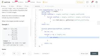 LeetCode 835. [Medium] Image Overlap