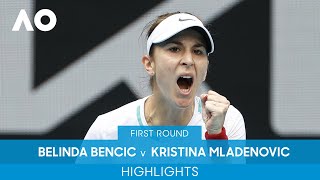 Belinda Bencic v Kristina Mladenovic Highlights (1R) | Australian Open 2022