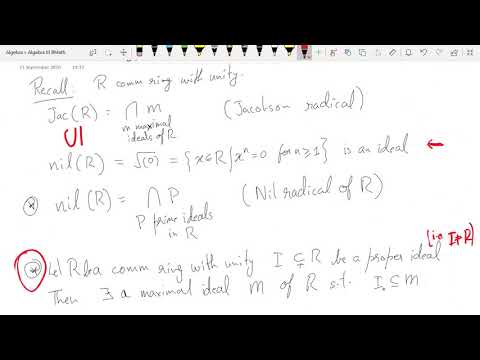 BMath Algebra III: Rings And Modules - Lecture 10 - YouTube