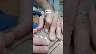 Amulet casing: Wrapping of phra khun paen shaped amulet part 1 (powder type)