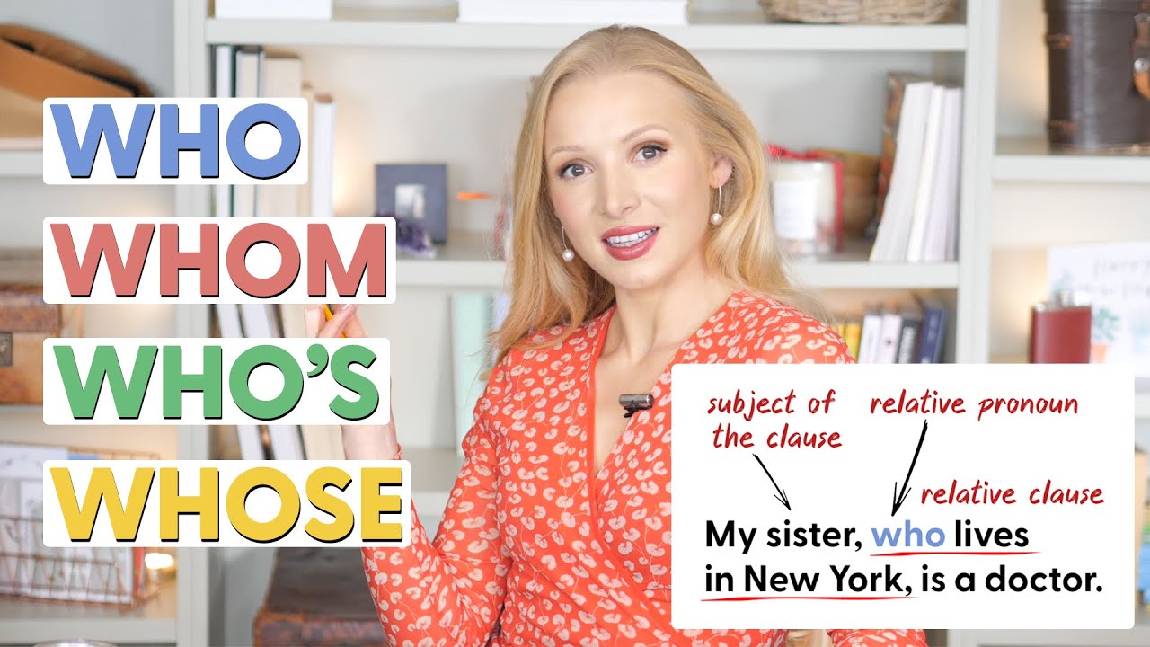 Who Whom Whose Who S Important English Grammar Lesson Youtube