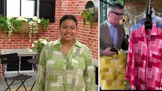 Joan Rivers Patchwork Plaid Cotton Tunic Shirt on QVC