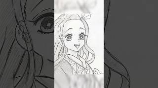 Nezuko Drawing Easy Step By Step Tutorial In My Channel #art #drawing #nezuko #demonslayer #viral