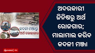 ଅଦରକାରୀ ଜିନିଷରୁ ଅର୍ଥ ରୋଜଗାର;  |rural areas banana plant may help to find the source of livelihoods