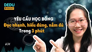 CÁCH ĐỌC HIỂU THÔNG TIN HỌC BỔNG CHO NGƯỜI MỚI BẮT ĐẦU | DU HỌC 0 ĐỒNG