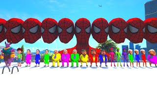 Little Shingam Playing Hide and Seek with Colorful Motu Patlu and Spiderman in GTA 5 | Gta 5 Mods