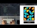 ASMR Programming - Geometric Art Generator - No Talking