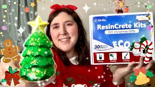 Cute Christmas DIY Crafts 🎄 JDiction ResinCrete 🎄 Water-Based Eco-Friendly Resin