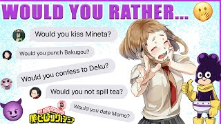 URARAKA Would KISS MINETA By Choice? 😱 BNHA Texts - MHA Chat