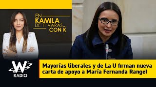 Mayorías liberales y de La U firman nueva carta de apoyo a María Fernanda Rangel