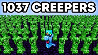 1,037 Creepers VS Minecraft SMP...