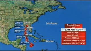 TRACK, MODELS, MORE: Tropical Storm Ian expected to strengthen, become hurricane Sunday