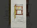 japan shop sketch easy urban sketch for beginners urbansketch watercolorpainting buildingsketch