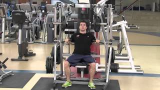 Hammer Strength Seated Chest Press Tutorial