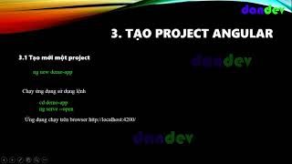 Tạo project đầu tiên với angular V9 |dandev