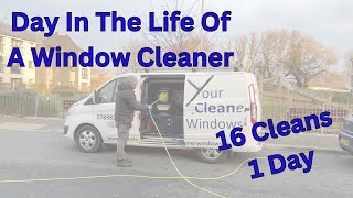 Cleaning windows with Water fed pole   Day in the life of a window cleaner 12