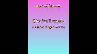 10ஆம் வகுப்பு தமிழ்  - இயல் 3 - கலைச்சொல்