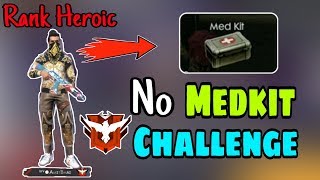 Medkit Challenge Medkit Only Free Fire Battlegrounds
