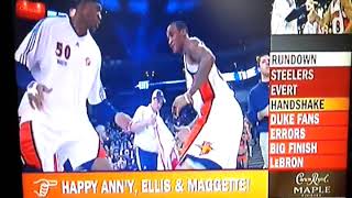 Ellis & Maggette Handshake-Golden State Warm up