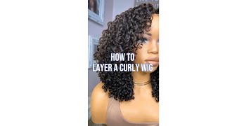 How to Layer a Curly Wig