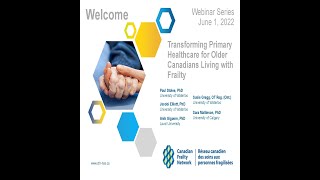 Transforming Primary Healthcare for Older Canadians Living with Frailty