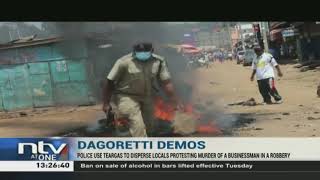 Dagoretti: Police teargas residents protesting murder of businessman