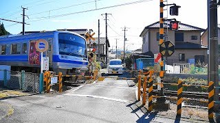 伊豆箱根鉄道・駿豆線【№15】峰踏切・通過・走行映像　静岡県伊豆市牧之郷