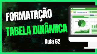 Aula 62 - Formatação de Tabela Dinâmica - Do básico ao Avançado Curso de Excel