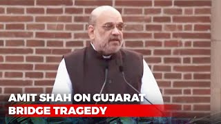 Gujarat Bridge Tragedy: Amit Shah Expresses Anguish Over Loss Of Lives