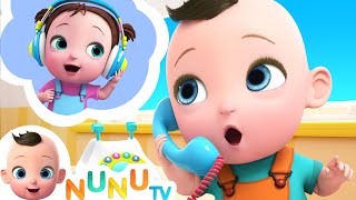 Two Little Babies On Phone | Kids Songs & Nursery Rhymes | NuNu Tv