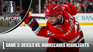 New Jersey Devils vs. Carolina Hurricanes: Second Round, Gm 2 | Full Game Highlights