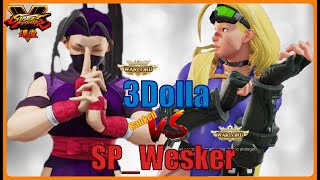 *SFV* CE  3Dolla (Ibuki) VS SP_Wesker (Cammy)【Street Fighter V 】* スト5 * 3ドル (いぶき) VS SP_ウェスカー(キャミィ)