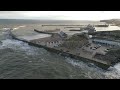 seaham waves 3rd december 2022. roughwaves seaham dji stormhour