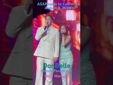 Donny Pangilinan and Belle Mariano at ASAP natin to California August 3, 2023 #shorts #short