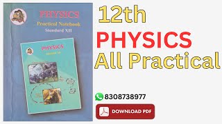 Class 12th Physics All Practical Book Answers Physics 12th