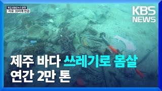 연간 2만 톤…해양쓰레기 뒤덮인 제주바다 민간이 나선다 / KBS  2022.05.11.